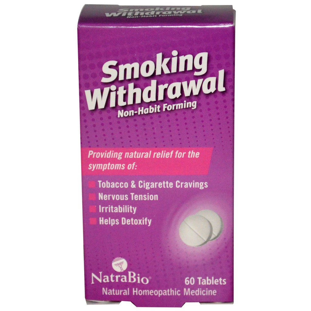 NatraBio, Abstinencia del tabaquismo, 60 comprimidos