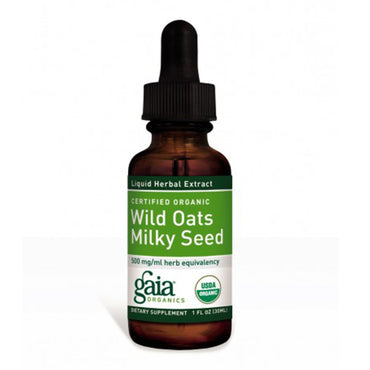 Gaia Herbs, Semilla lechosa de avena silvestre certificada, 1 fl oz (30 ml)