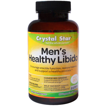 Crystal Star, Libido saludable para hombres, 60 cápsulas vegetales