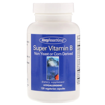 Allergy Research Group, Super Vitamin B Complex, 120 Vegetarian Capsules