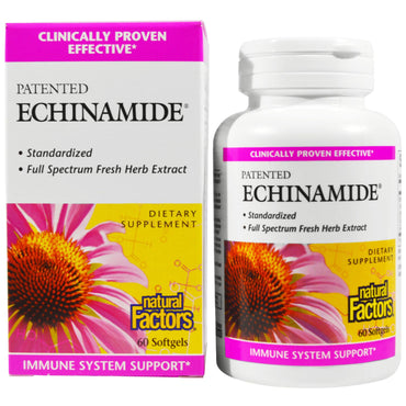 Natural Factors, Echinamide, 60 Softgels