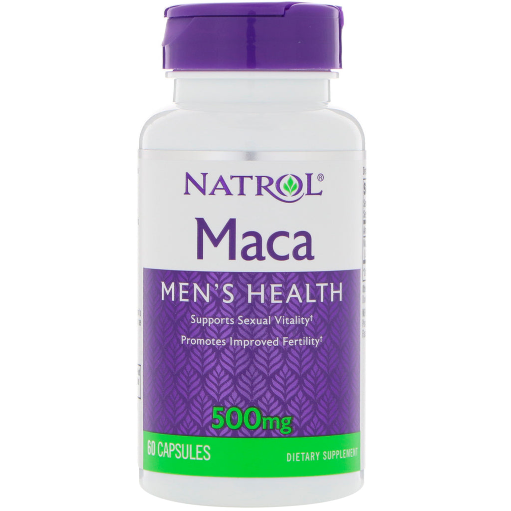 Natrol, Maca, 500 mg, 60 kapslar