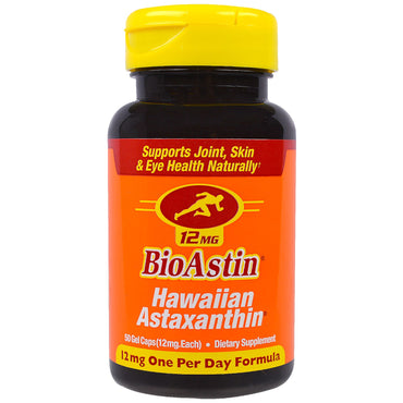 Nutrex Hawaii, BioAstin, 12 mg, 50 gelkapslar