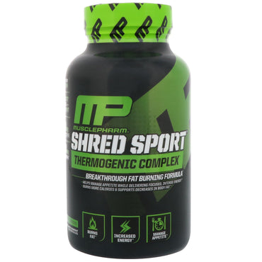 Musclepharm, shred sport, thermogeen complex, 60 capsules