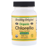 Healthy Origins, Chlorelle, 500 mg, 180 comprimés