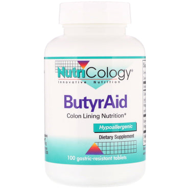 Nutricology, butyraid, 100 mave-resistente tabletter