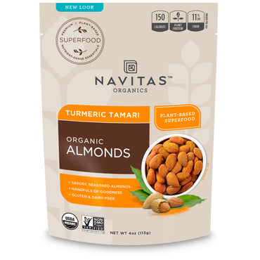 Navitas s, , Superfood + Almonds, Turmeric Tamari, 4 oz (113 g)