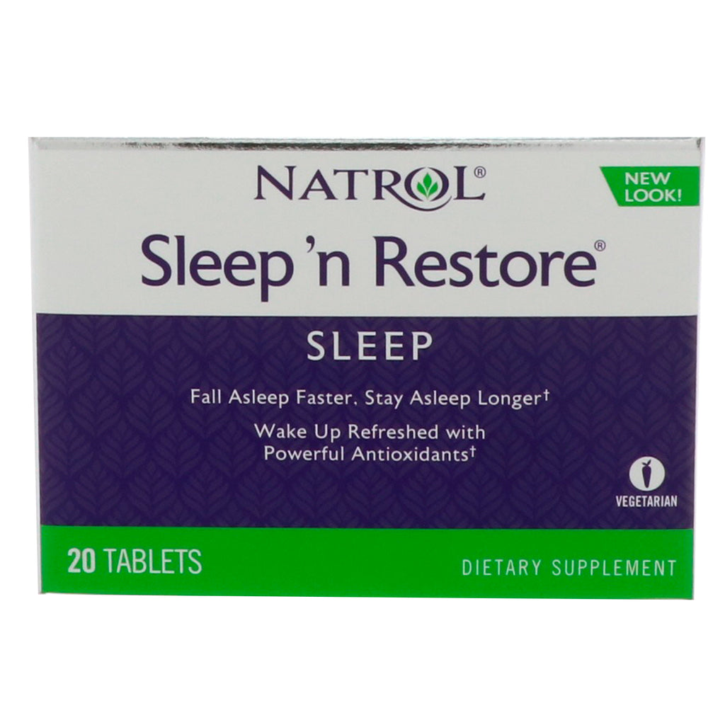 Natrol, Sleep 'n Restore, 20 tabletas