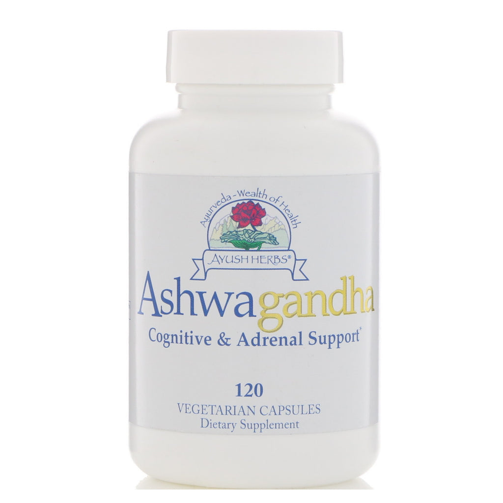 Ayush Herbs Inc., Ashwagandha, 120 cápsulas vegetarianas