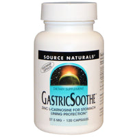 Source Naturals, Calmante gástrico, 37,5 mg, 120 cápsulas