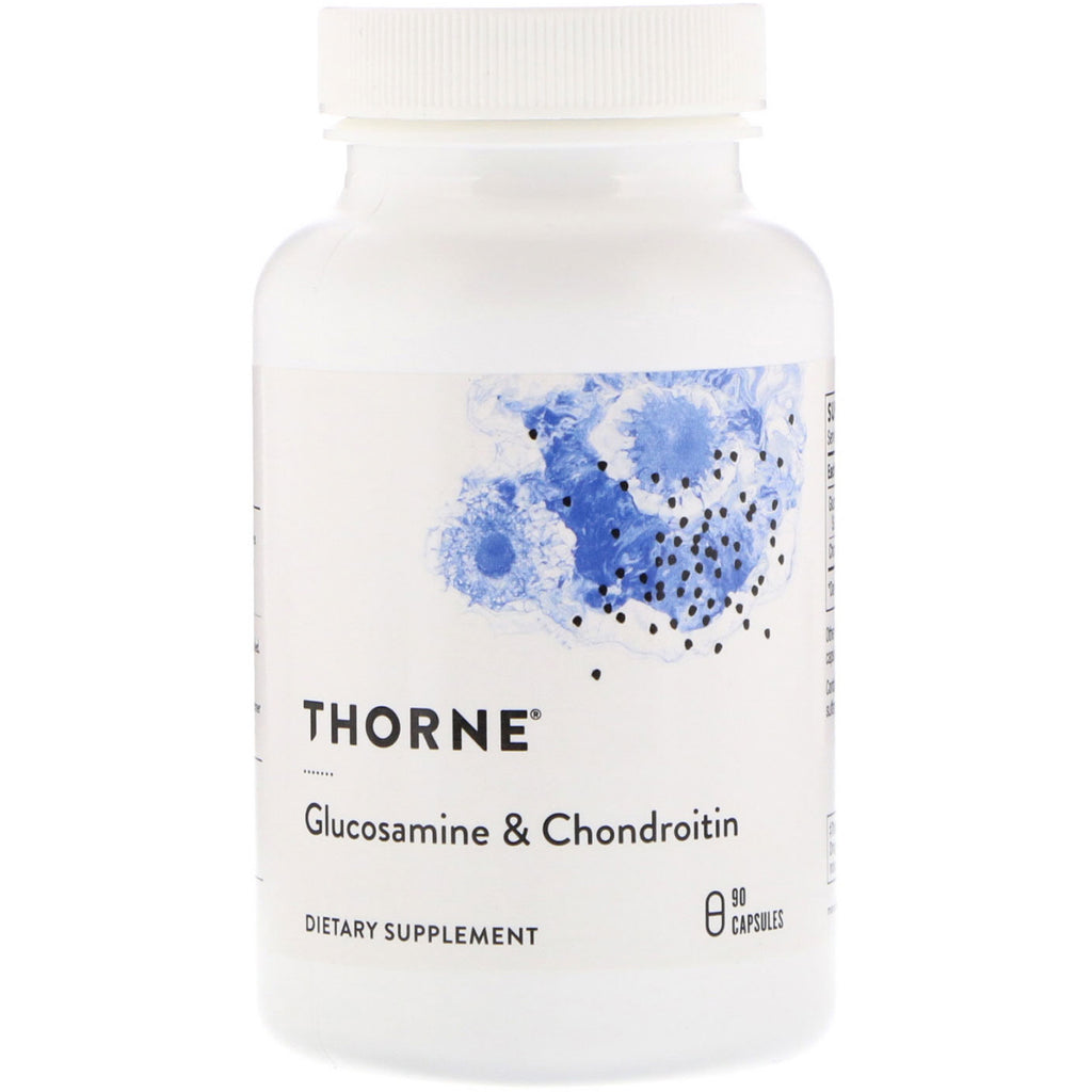 Thorne research, glucosamine & chondroïtine, 90 vegetarische capsules