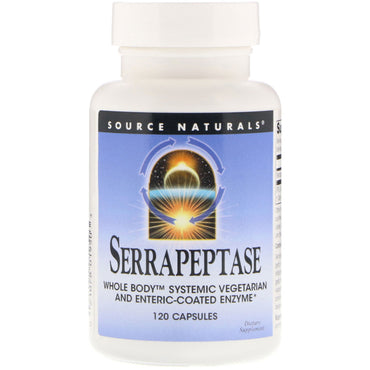 Bron naturals, serrapeptase, 120 capsules