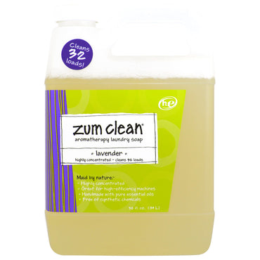 Indigo Wild, Zum Clean, jabón para lavar ropa con aromaterapia, lavanda, 0,94 L (32 oz. líq.)