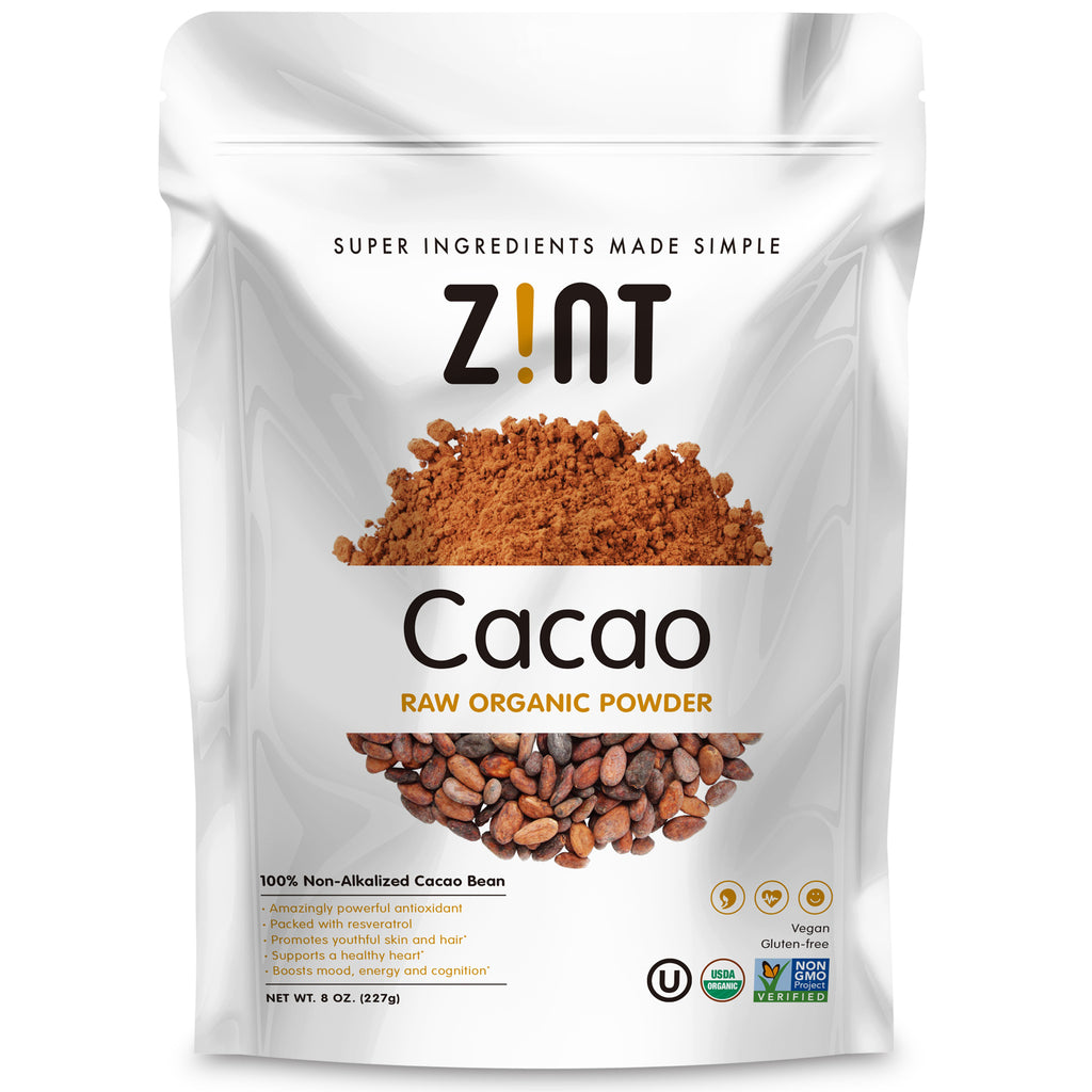 Zint, pudră de cacao crudă, 8 oz (227 g)