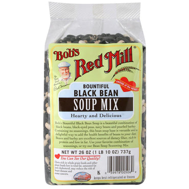 Bob's Red Mill, Bountiful, zwarte bonen, soepmix, 26 oz (737 g)