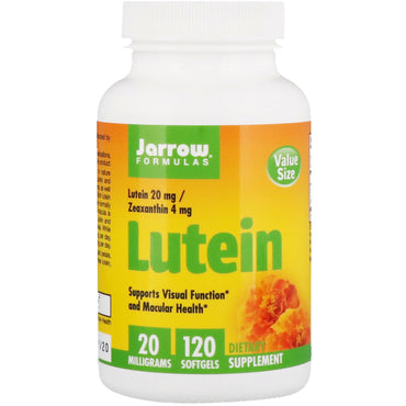 Jarrow Formulas, luteína, 20 mg, 120 cápsulas blandas