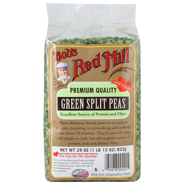 Bob's Red Mill, guisantes verdes partidos, 29 oz (822 g)