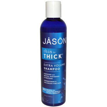 Jason Natural, Shampooing extra-volume fin à épais, 8 fl oz (237 ml)