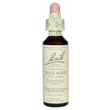 Bach, Remedios florales originales, rosa de roca, 20 ml (0,7 oz. líq.)