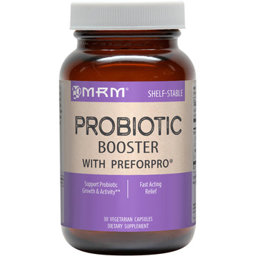 MRM, Booster Probiotique avec Preforpro, 30 Capsules Végétariennes