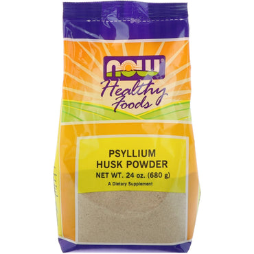 Now Foods, Cáscara de psyllium en polvo, 24 oz (680 g)
