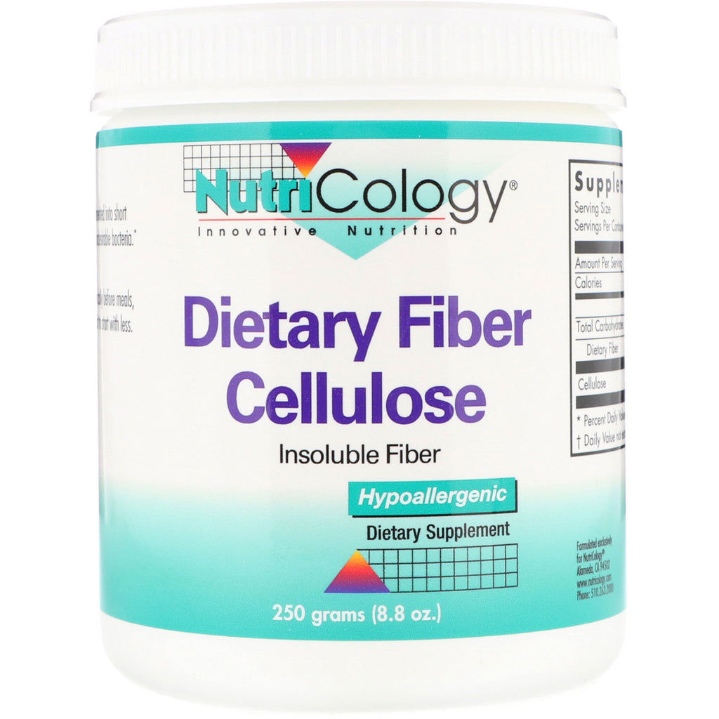 Nutricology, Poudre de cellulose de fibres alimentaires, 8,8 oz (250 g)