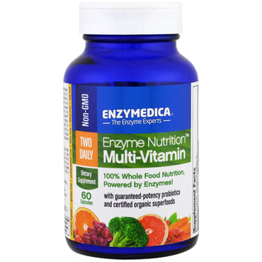 Enzymedica, multivitamina de nutrición enzimática, 60 cápsulas