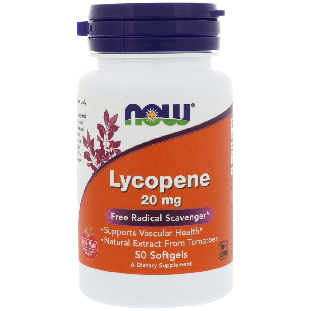 Now Foods, Lycopène, 20 mg, 50 gélules