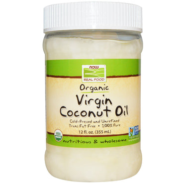 Now Foods, Real Food, , Virgin Coconut Oil, 12 fl oz (355 ml)