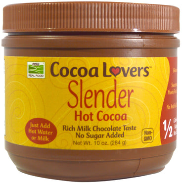 Now Foods, Cacao caliente Slender, 10 oz (284 g)