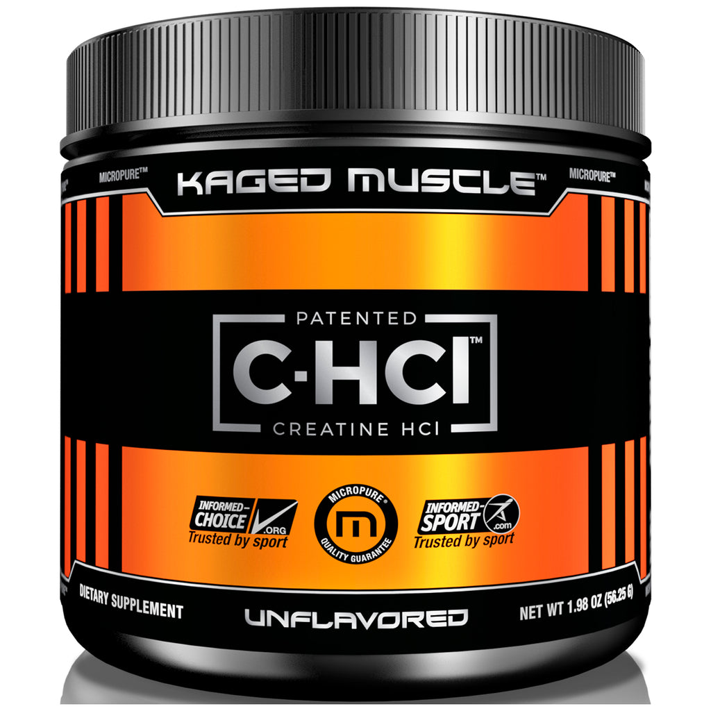 Kaged Muscle, gepatenteerde C-HCI, creatine HCI, zonder smaak, 1,98 oz (56,25 g)