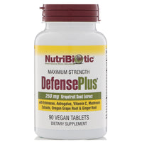 NutriBiotic, DefensePlus, 250 mg Grapefruit Seed Extract, 90 Vegan Tablets