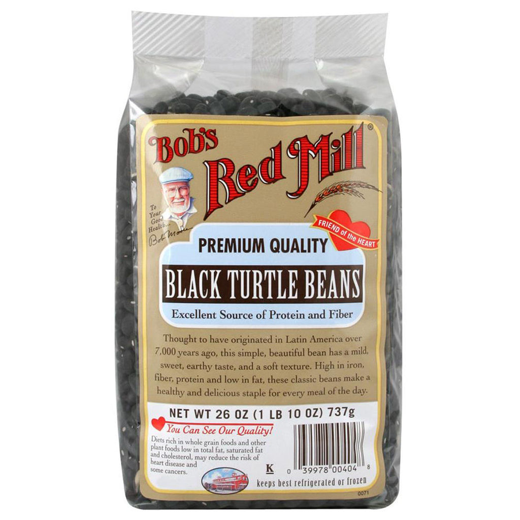 Bob's Red Mill, schwarze Schildkrötenbohnen, 26 oz (737 g)