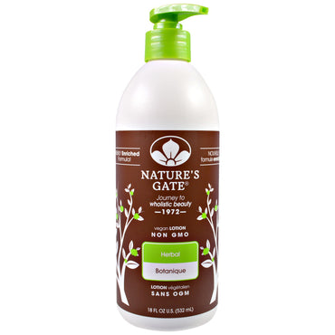 Nature's Gate, Lotion, Herbal, 18 fl oz (532 ml)