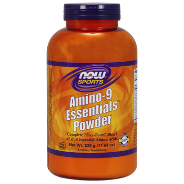 Now Foods, Sports, Amino-9 Essentials-poeder, 11,64 oz (330 g)