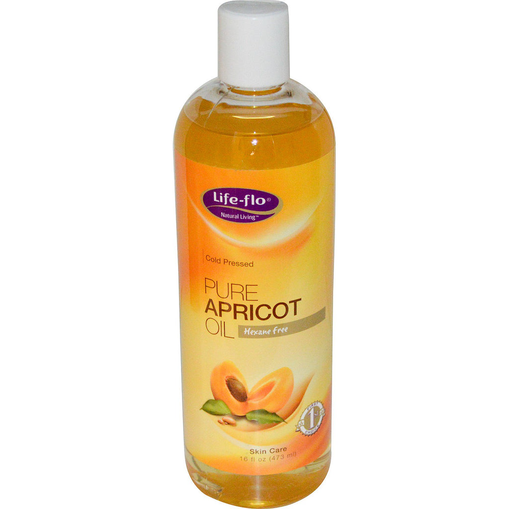 Life Flo Health, Pure Apricot Oil, Skin Care, 16 fl oz (473 ml)