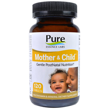 Ren essens, mor & barn, blid postnatal formel, 120 tabletter
