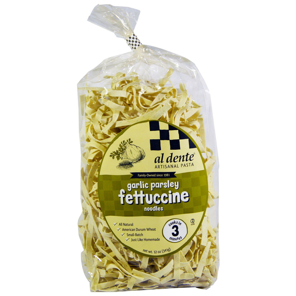 Paste Al Dente Usturoi Pătrunjel Fetuccine Fidea 12 oz (341 g)
