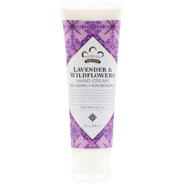 Nubian Heritage, Hand Cream, Lavender & Wildflowers, 4 oz (118 ml)
