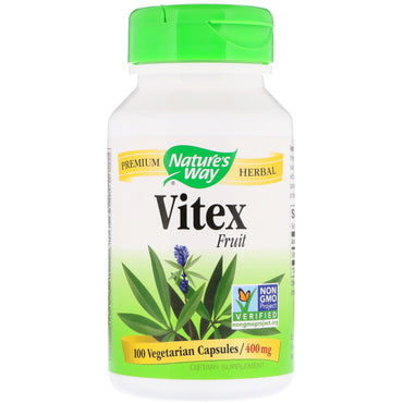 Nature's Way, Fruta Vitex, 400 mg, 100 cápsulas vegetarianas