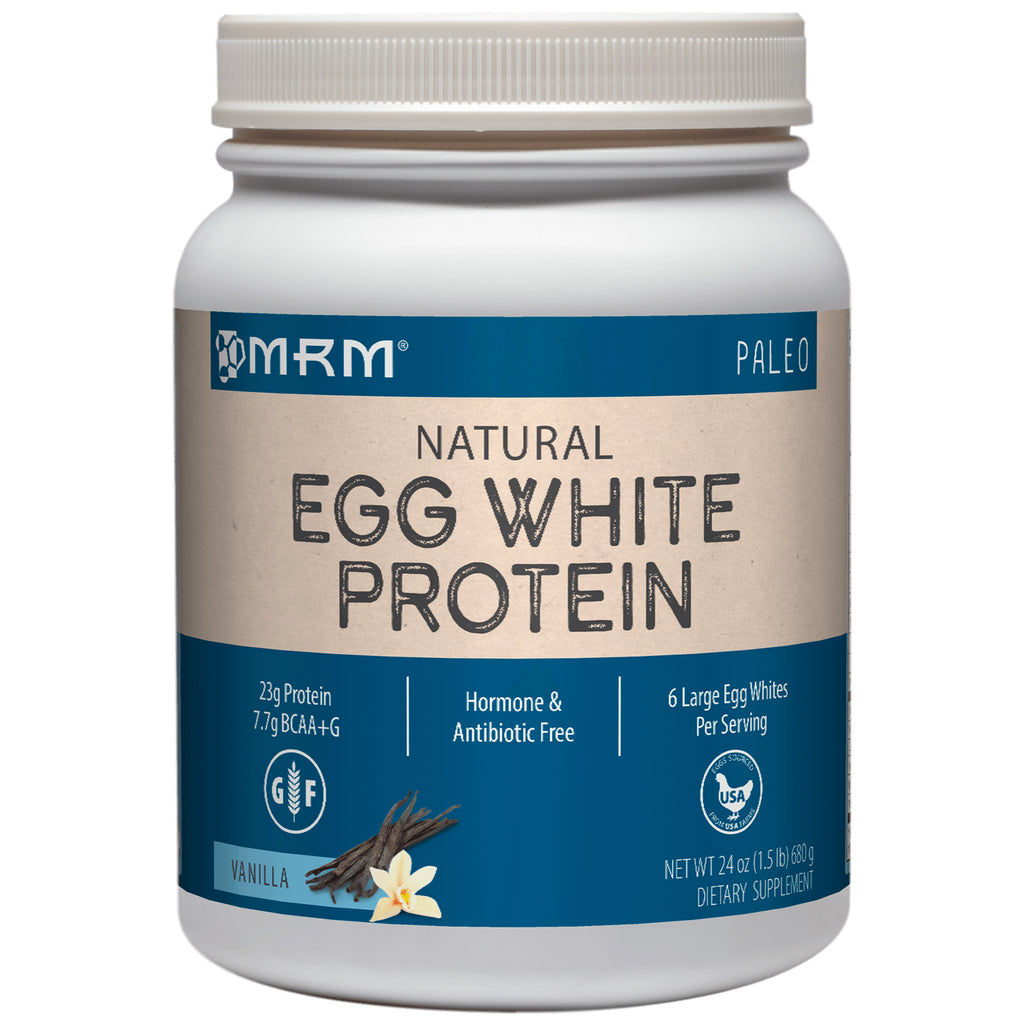 MRM, Naturalne białko białka jaja, Wanilia, 24 uncje (680 g)