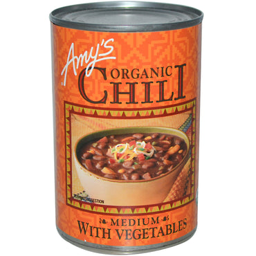 Amy's, Chili, Médio com Legumes, 416 g (14,7 oz)
