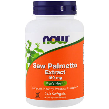 Now Foods, Saw Palmetto-extract, 160 mg, 240 softgels