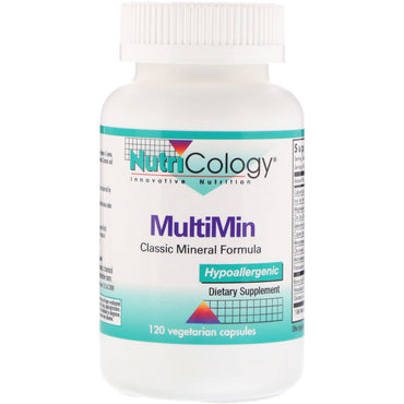 Nutricologie, MultiMin, 120 Capsules Végétariennes