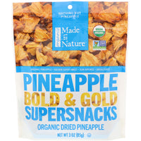Made in Nature, , Pineapple Bold & Gold Supersnacks, 3 oz (85 g)