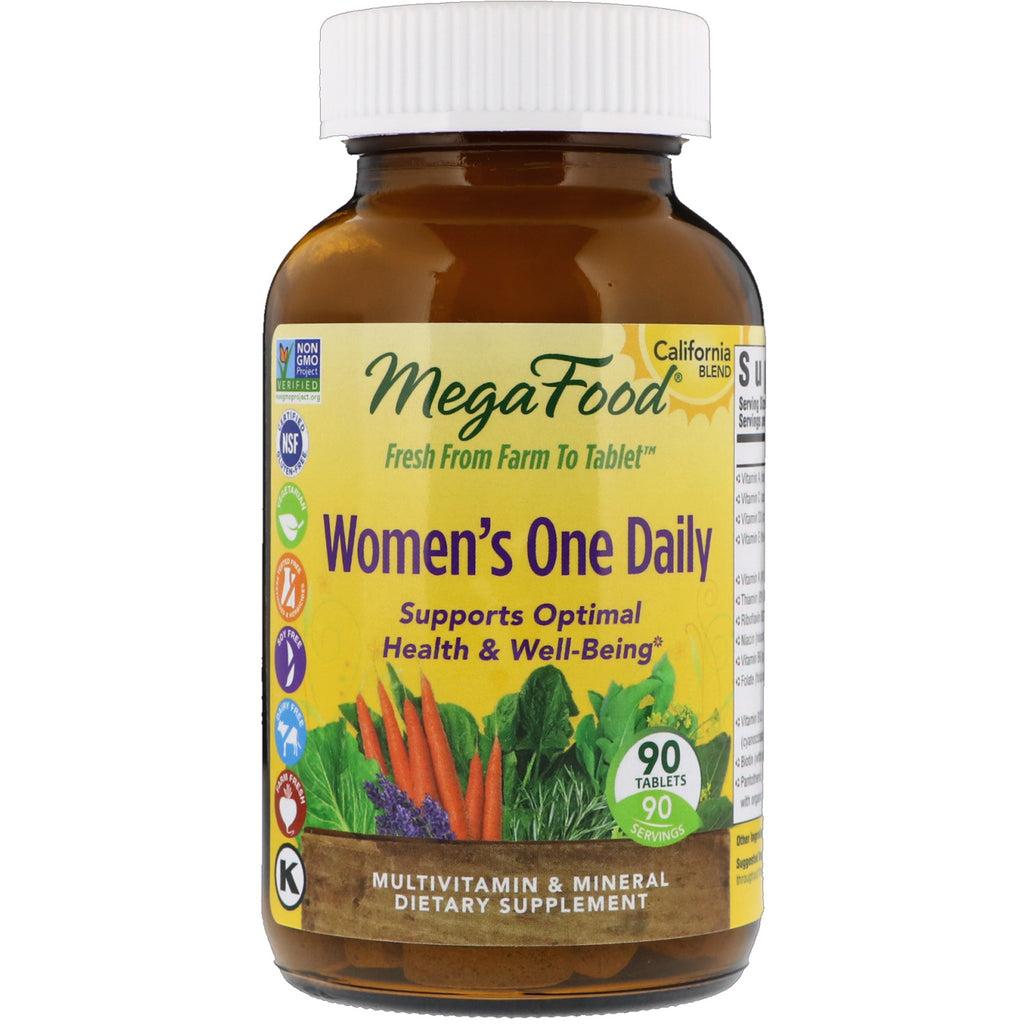 MegaFood, dzienna porcja dla kobiet, 90 tabletek