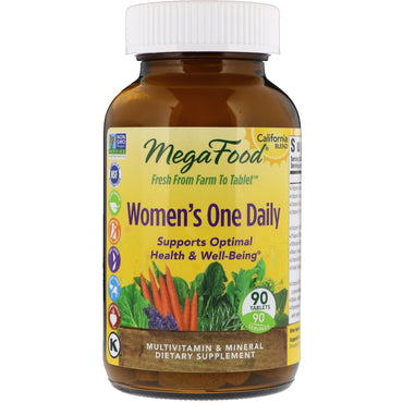 MegaFood, One Daily para mujeres, 90 tabletas