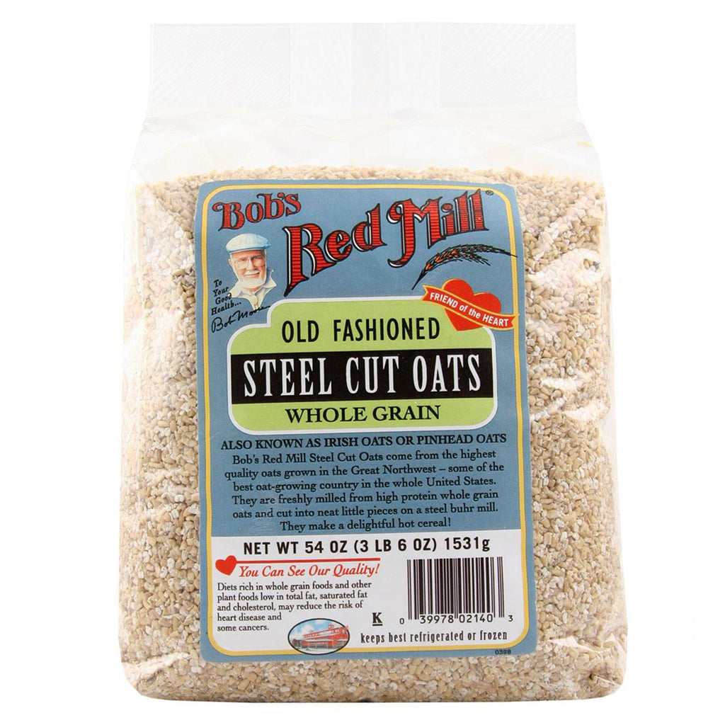 Bob's Red Mill, staal gesneden haver, 54 oz (3 lbs 6 oz) 1,531 g