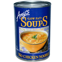 Amy's, Low Fat No Chicken Noodle, 14.1 oz (400 g)