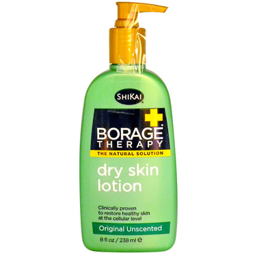 Shikai, Borage Therapy, תחליב עור יבש, מקורי ללא ריח, 8 fl oz (238 מ"ל)